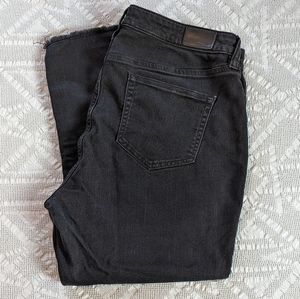 Black Lands' End Petite Mid Rise Curvy Skinny Jeans